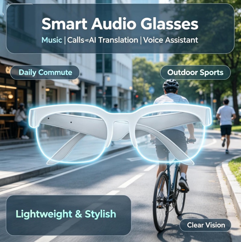 Smart Glasses Bone Conduction  - Smart Glasses Lens review and price