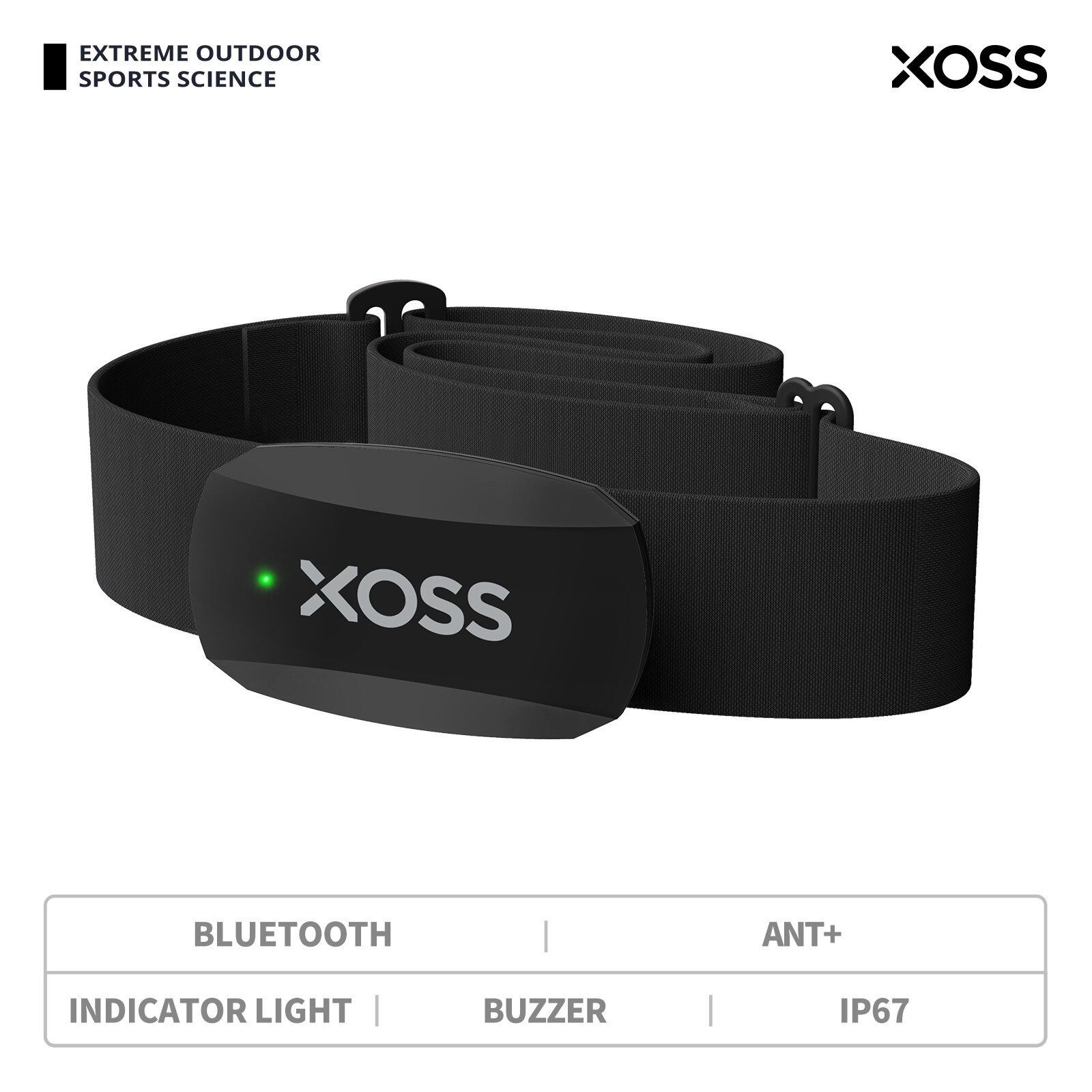 XOSS X2 Chest Strap Heart Rate - Breath Rate Monitor review and price