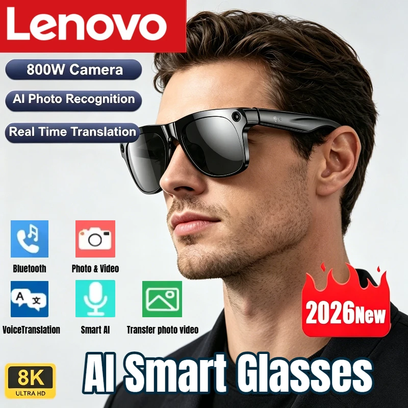 Lenovo AI Smart Glasses 8K HD  - Smart Glasses Lens review and price