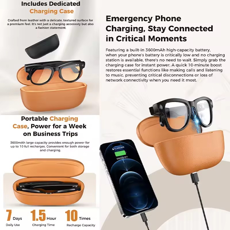 New 800W 4k HD Camera Smart Gl - Smart Glasses Lens review and price